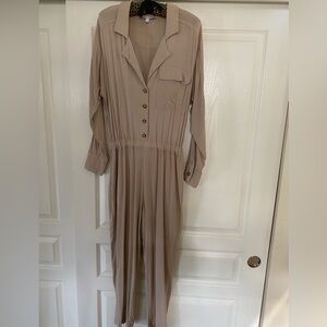 Express x Olivia Culpo Tan Jumpsuit S/M